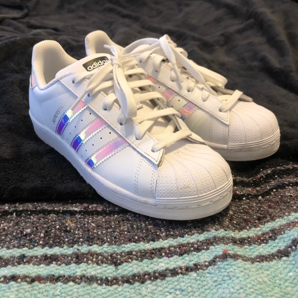 Adidas Originals Superstar holographic sneakers